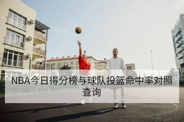 NBA今日得分榜与球队投篮命中率对照查询